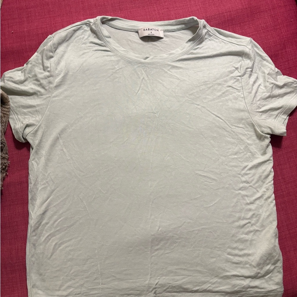Babaton Light Green Crop Top